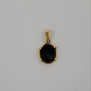 Elegant Black and Gold Pendant